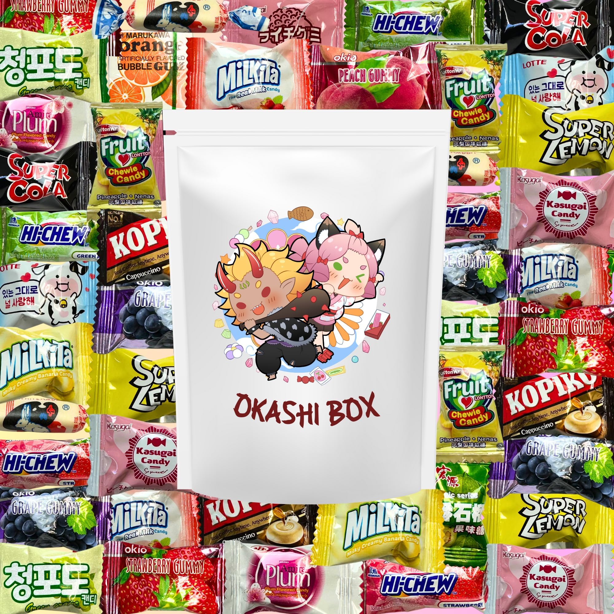 Okashi Box Asian Candy Variety Pack 40 Pieces Asian Okashi Box Asian Candy Variety Pack 40 Pieces Asian