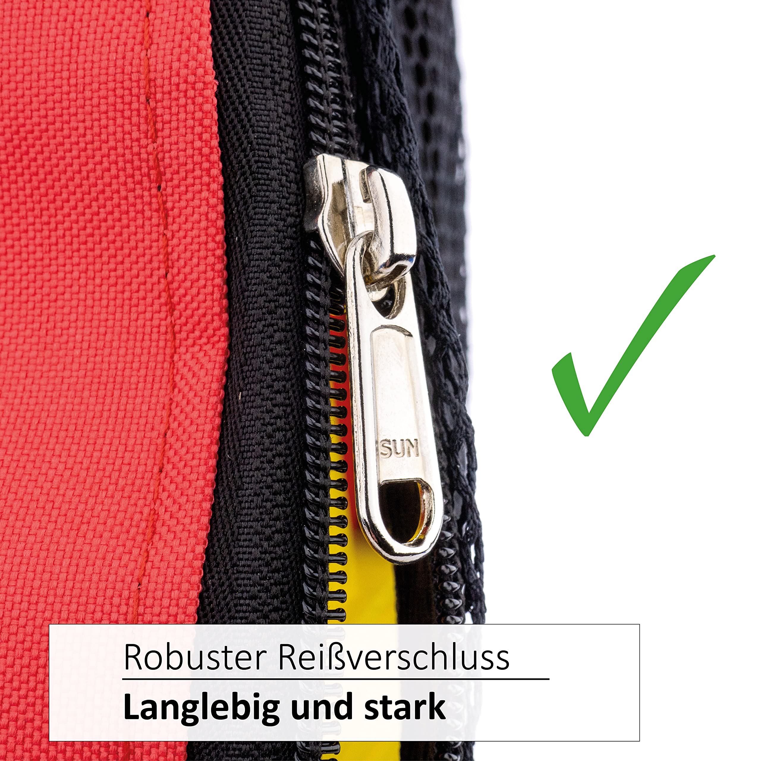 Vinex - 20er Pylonen-Set + Tragetasche, 23cm hoche Sport-Hütchen für Hunde- & Pferdesport, Dualgassen, Training, Markierungskegel für innen & außen, robust & transportabel, Gelb/Blau