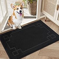 Vista 19 de BEQHAUSE Tapete de Puerta 32" x 48", Tapetes Antideslizantes para Interiores Alfombras de Entrada Lavables de Perfil Bajo Absorbentes y Resistente a