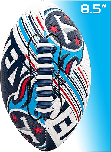 Vista 71 de Franklin Sports - Balones de fútbol americano juveniles de todos los equipos de la NFL, juego de balón infantil pequeño de 8.5 pulgadas + inflador