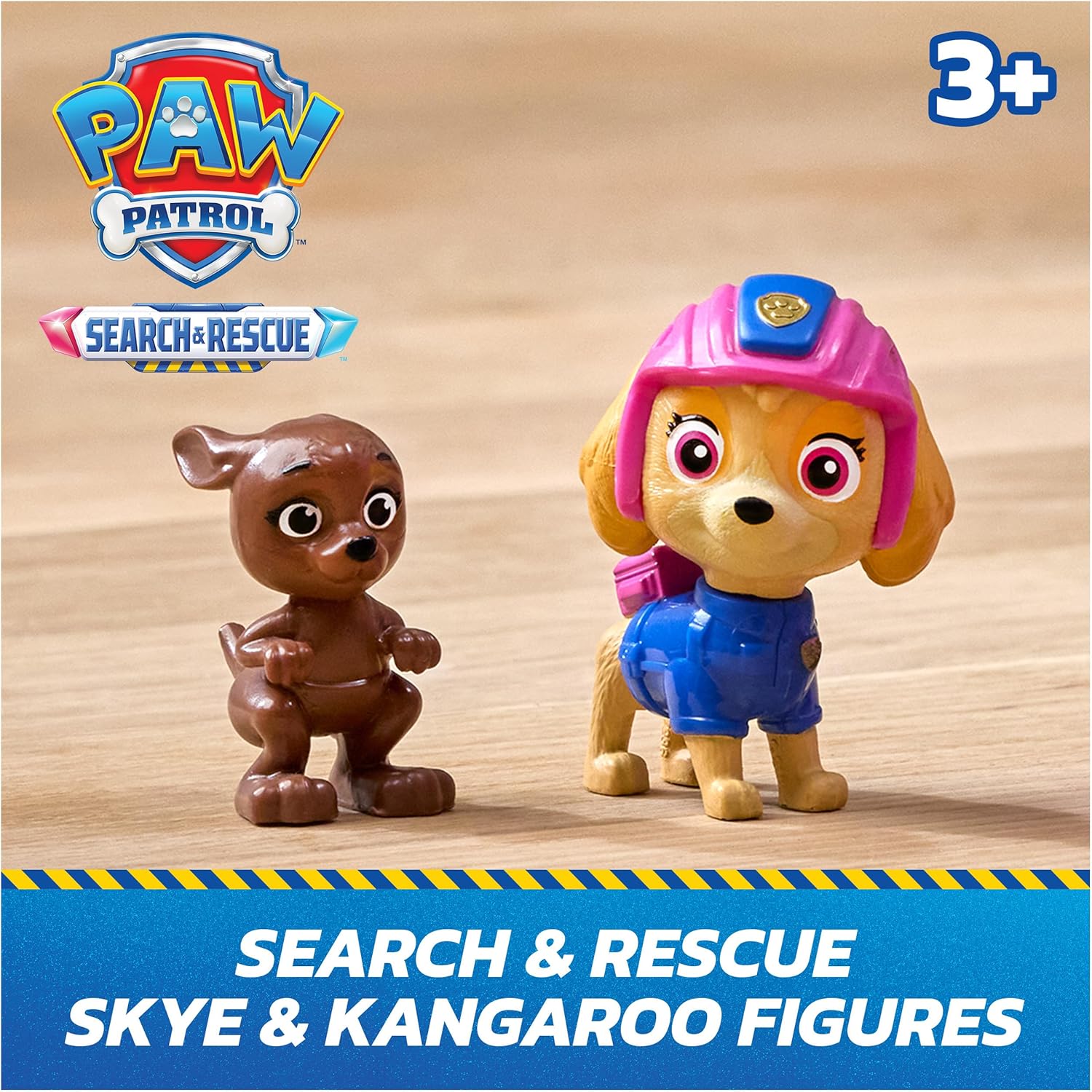 Paw Patrol: Search & Rescue, Skye Rescue Helicopter with 2 Figures, Hero Helicopter Toy with Pull-Back Action, Kids Toys for Boys & Girls Ages 3+