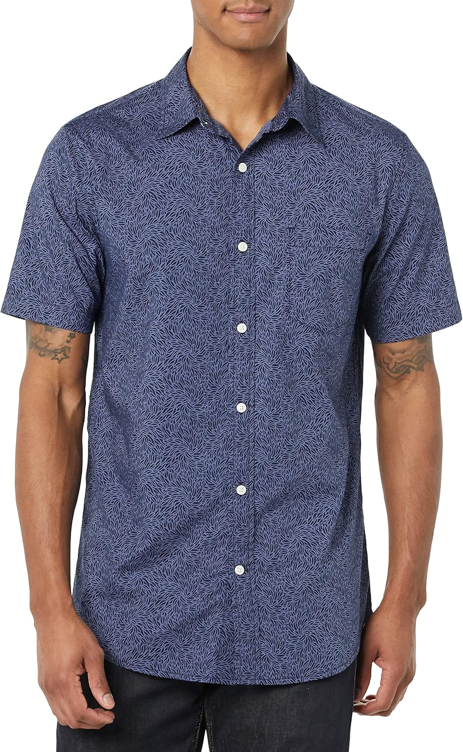 Amazon Essentials Men's Slim-Fit Short-Sleeve Poplin Shirt - Image 4