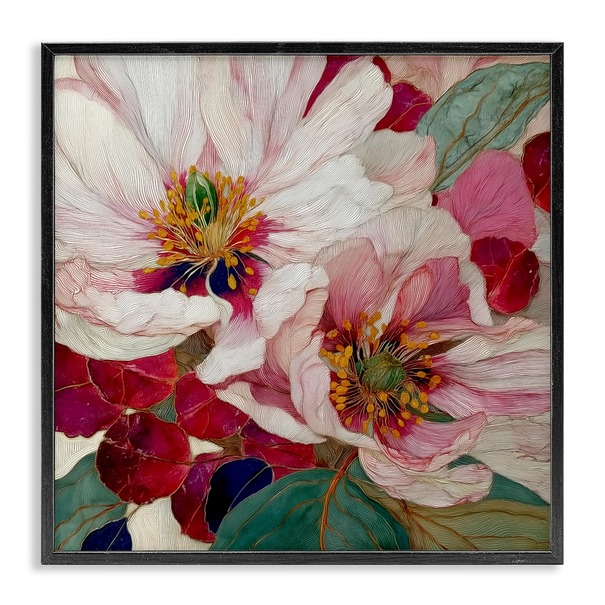 'Cimarron Flowers Ornate Details'| Framed Giclee Art