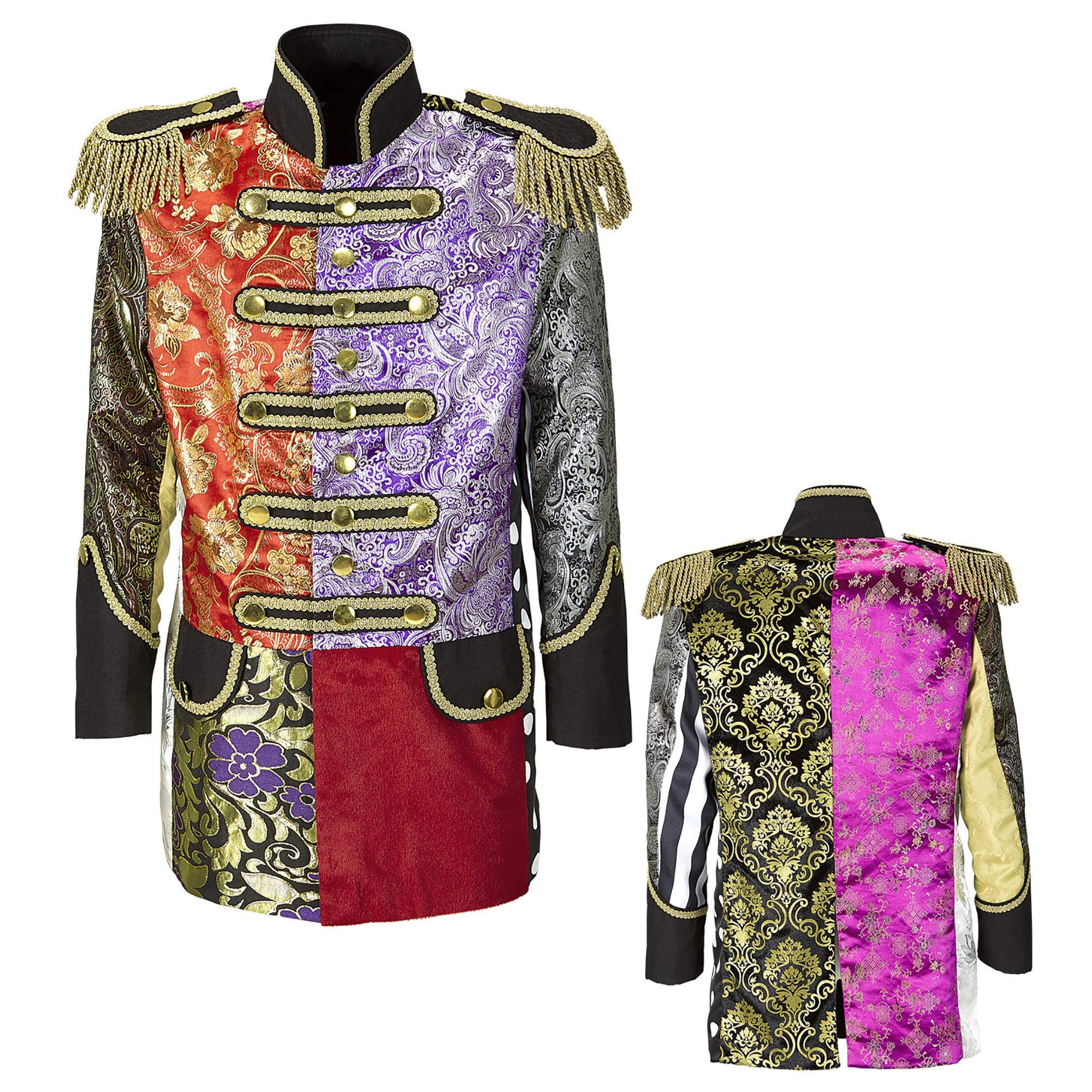 W WIDMANN MILANO Party Fashion - Manteau jacquard, frac, gothique, pirate, rock star, costume de carnaval