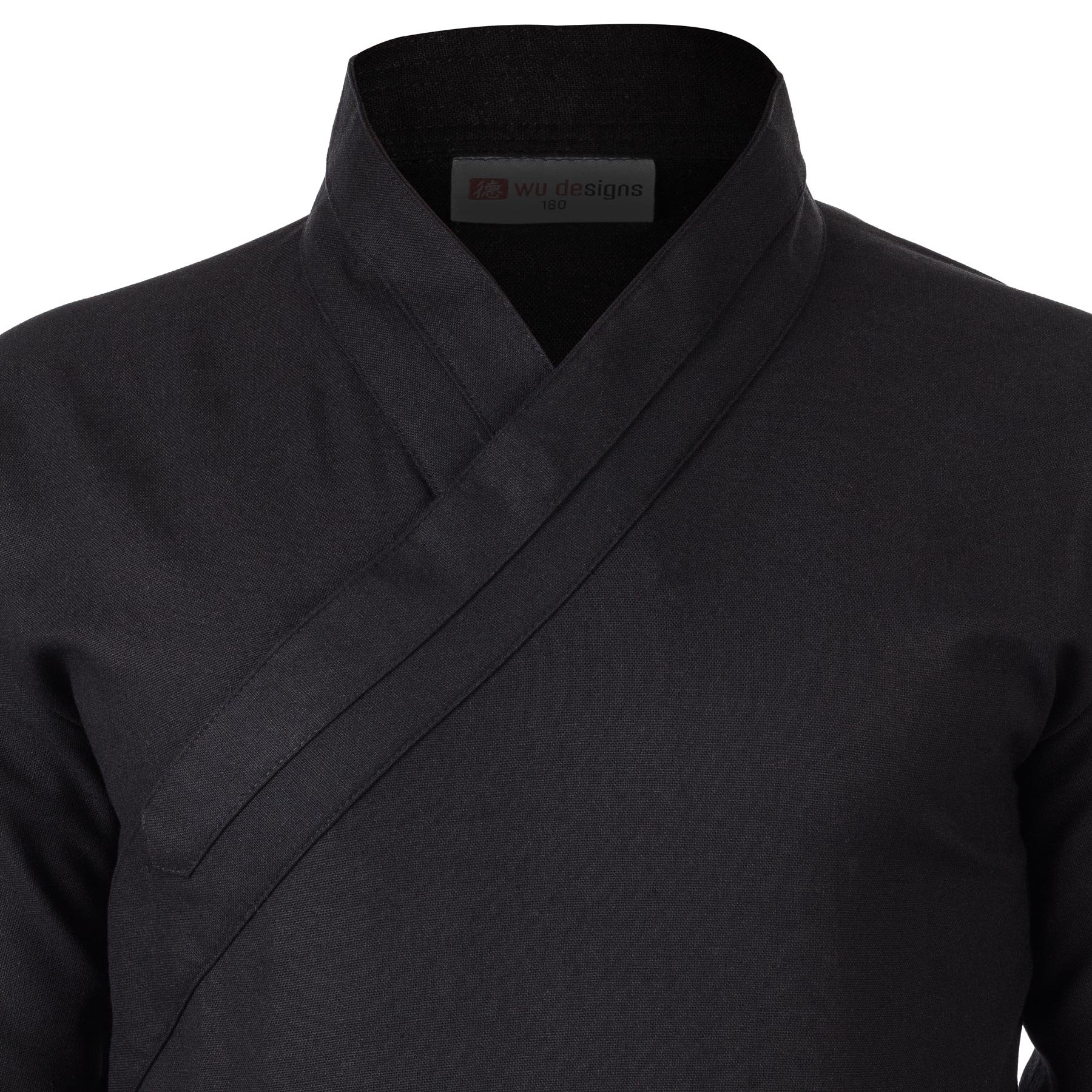 Leinen (Mittel) Kung Fu & Tai Chi Shirt Diagonaler Kragen Kurzarm - Taiji Anzug