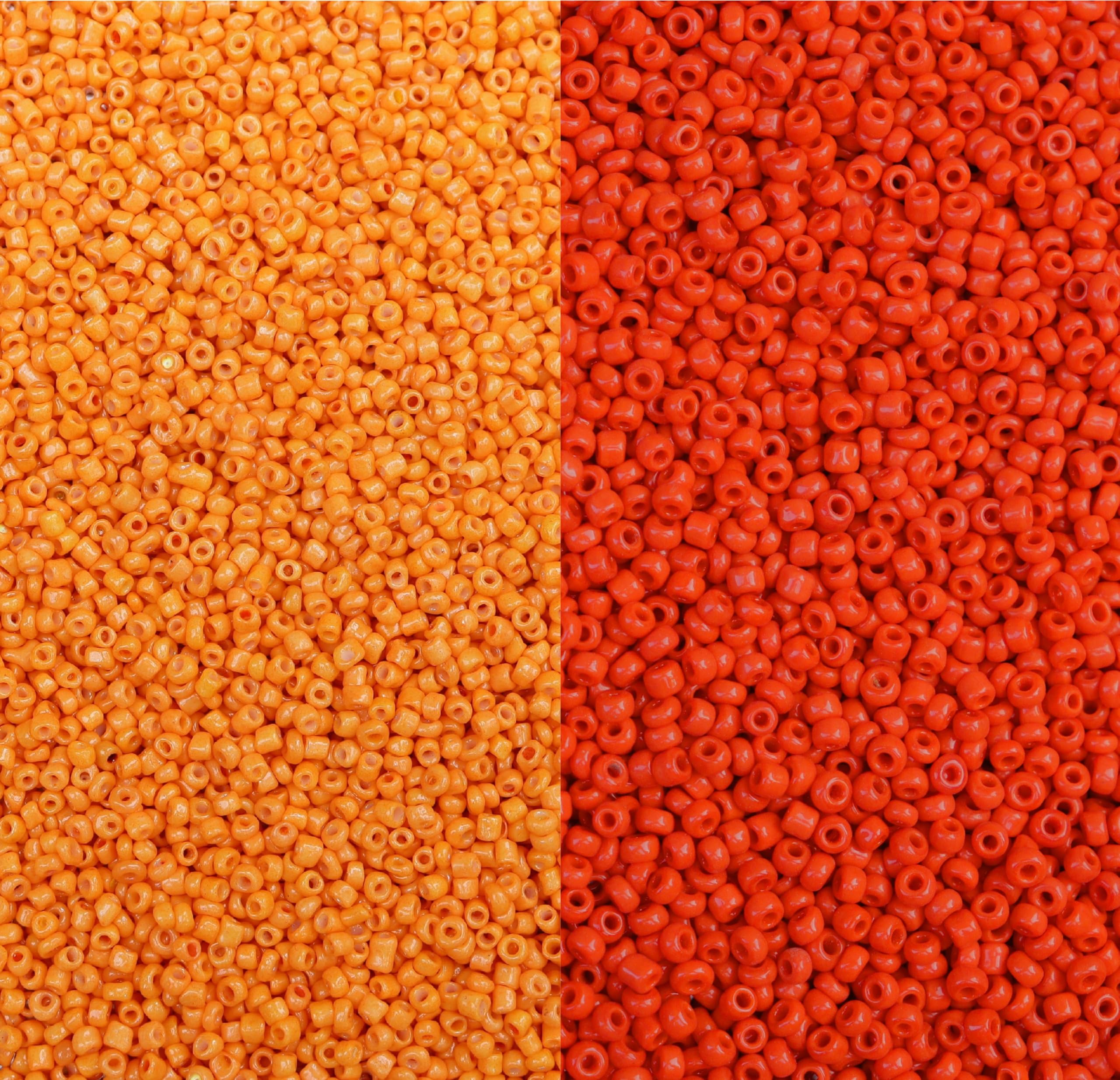 Combo of 2 Color Seed Glass Beads of 2mm(11/0), Pack of 2 (50gm Each, Total 100gm) (Light Orange and Dark Orange) (B0CMLLR125) Amazon Price History, Amazon Price Tracker