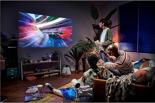 Miniatura 10 de Samsung 30" - 100" The Freestyle 2nd Gen con Gaming Hub Proyector portátil inteligente, FHD, HDR, experiencia de cine en casa de pantalla grande,
