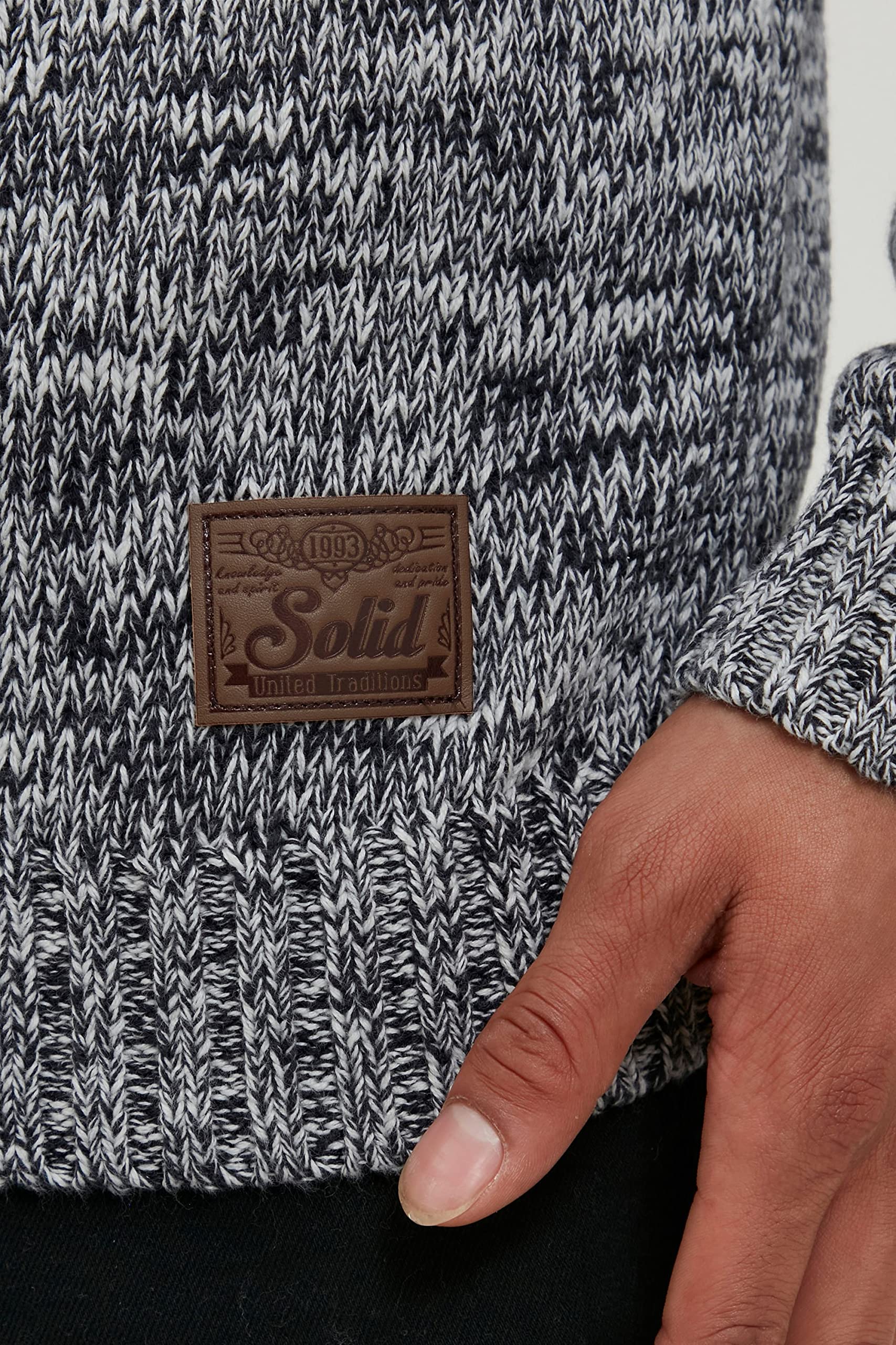 Pomeroy Cárdigan Chaqueta De Punto Grueso para Hombre con Cuello Alto 100% algodón