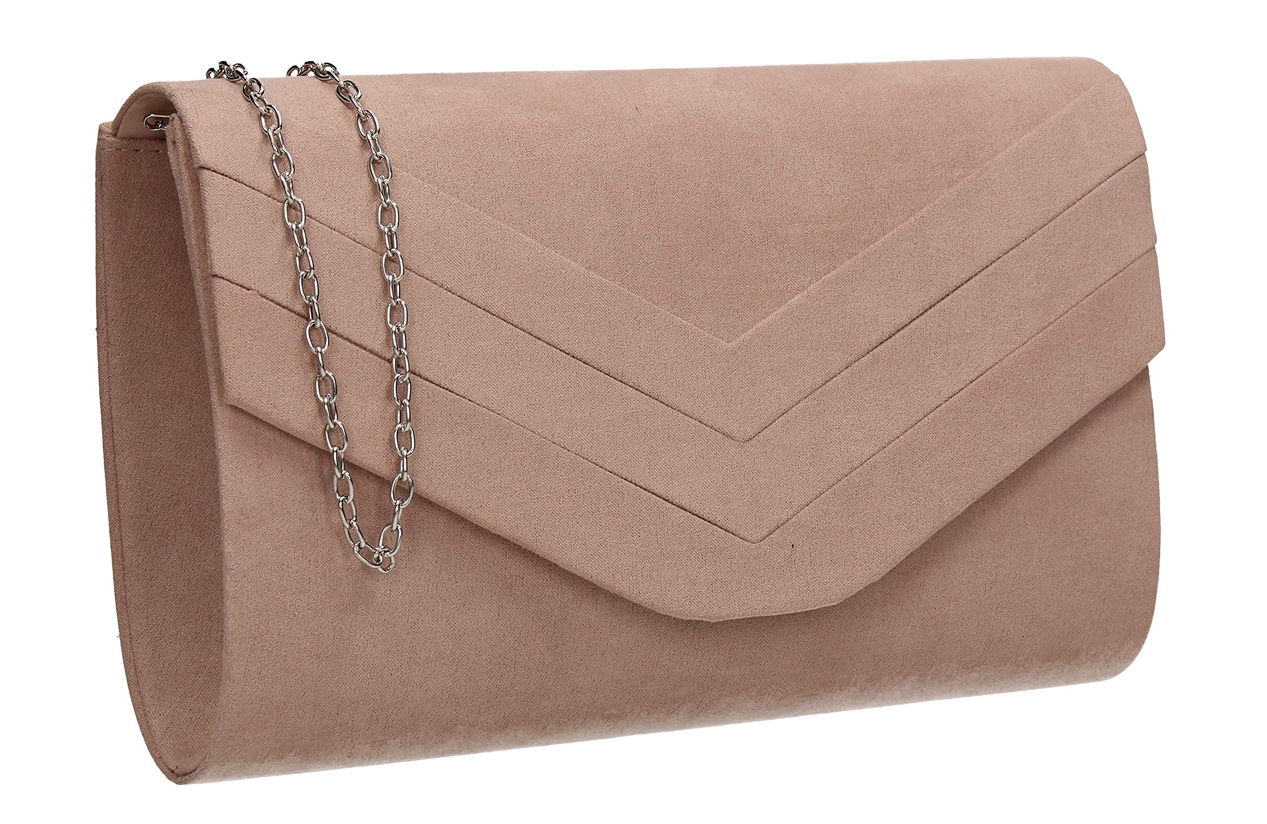 SWANKYSWANS Women's Olie Faux Suede Envelope Clutch
