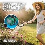 MONZANA® Pressostat pompe eau avec câble 10 bar protection fonctionnement à sec contrôleur pompe pression interrupteur de pression surpresseur - 8