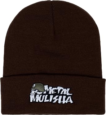 Metal Mulisha OG Icon Work Beanie, Chocolate Brown