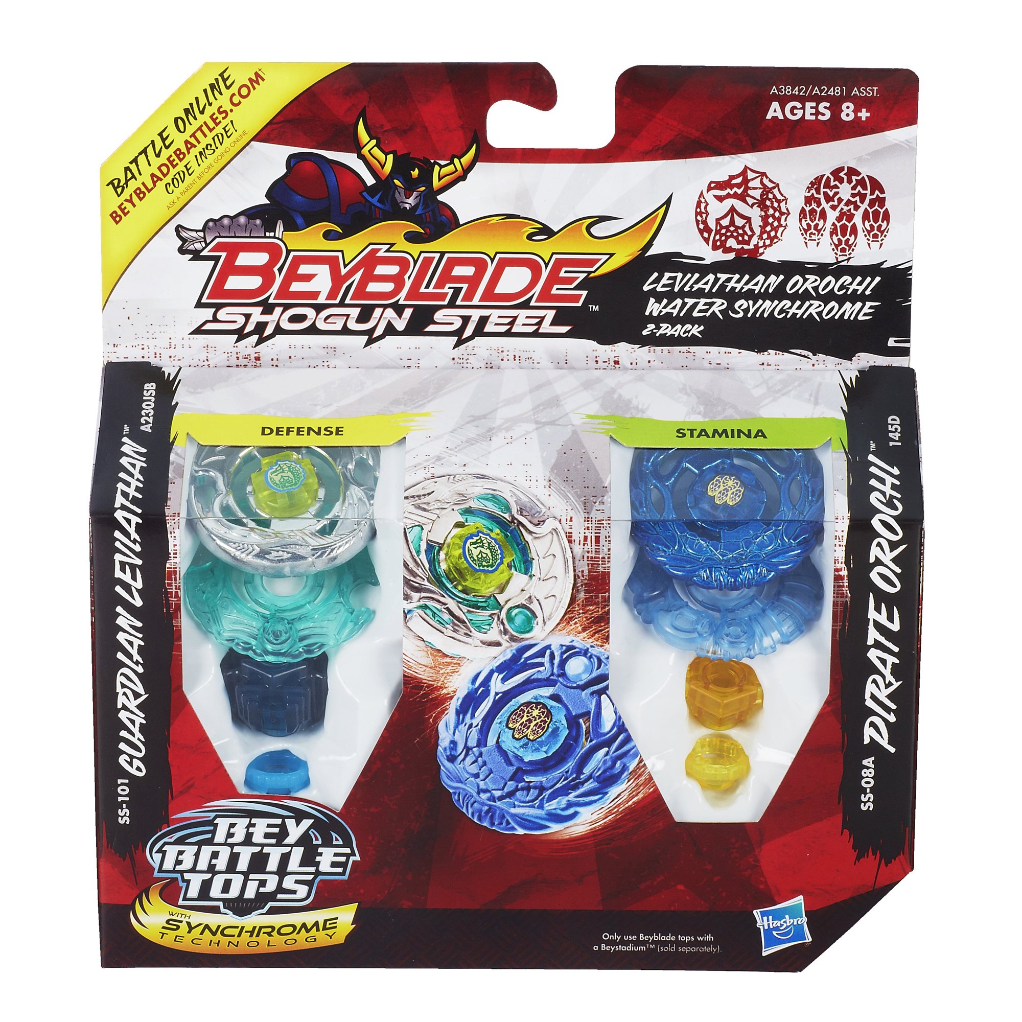 Buy Beyblade Leviathan Orochi Water Synchrome Tops (2-Pack) Online