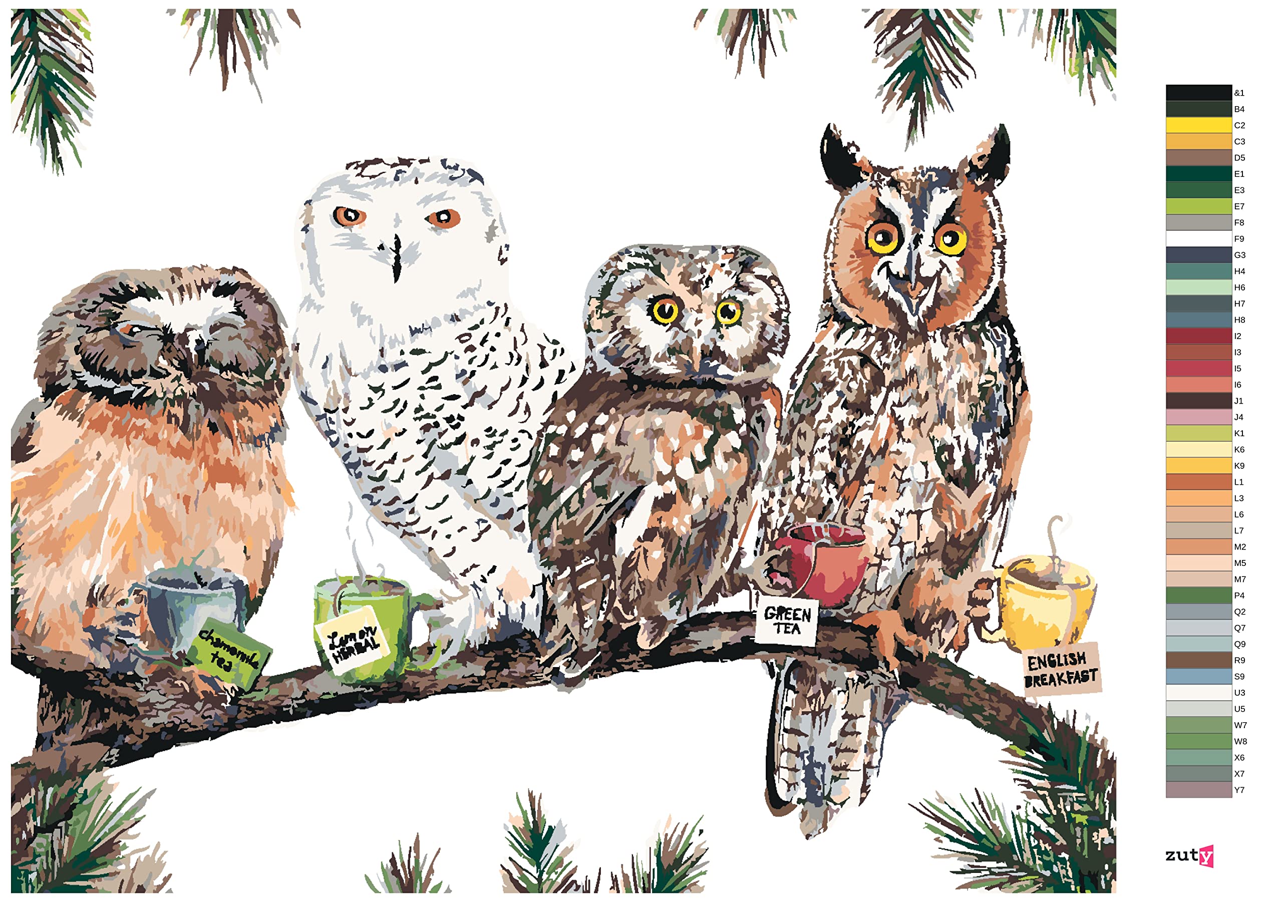 Malowanie według liczb - OŁY Z TEE (HOLLY SIMENTAL) 80 x 100 cm z blejtramem (już napięty)