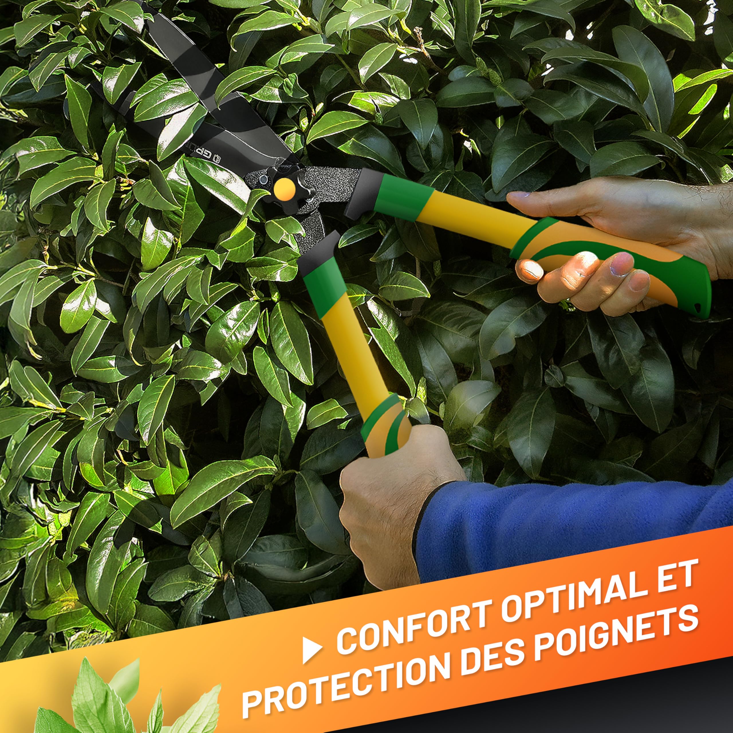 GRÜNTEK Cisaille à Haies Ébrancheur Jardin 560mm. Taille-Haies Manuel Professionnel