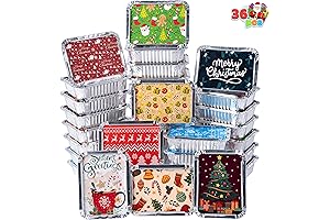 JOYIN Christmas Cookie Plastic Containers with Lids for Gift Giving