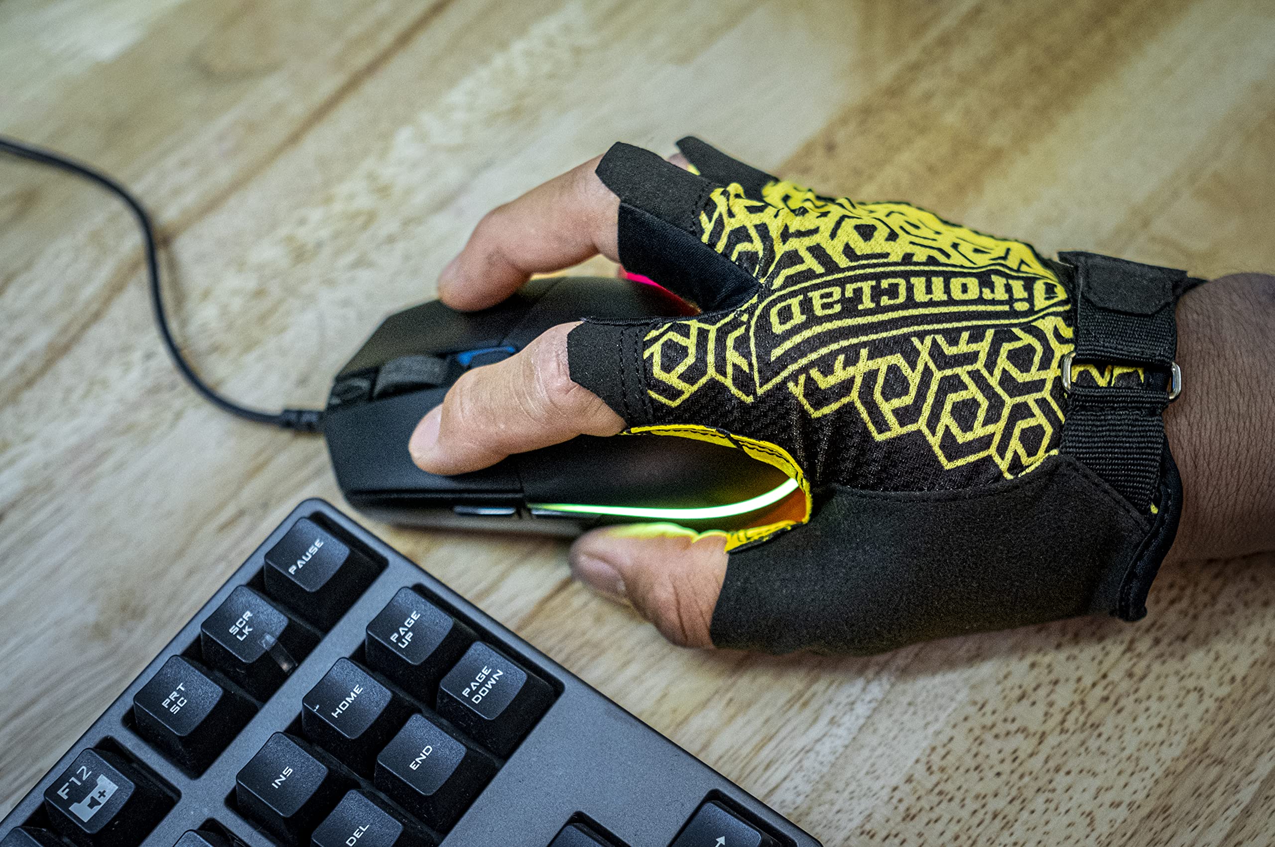 Ironclad Half Finger Coverage Gaming Gloves Gants de Jeu Mixte