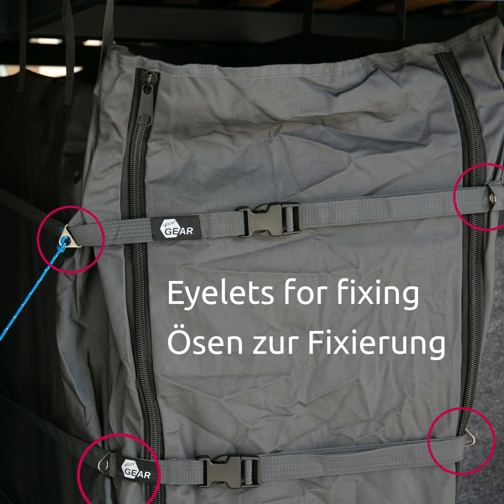 your GEAR Stauraumtasche Bozen - Campingmöbel-Gepäckraumtasche für die Camper-Van Heckgarage