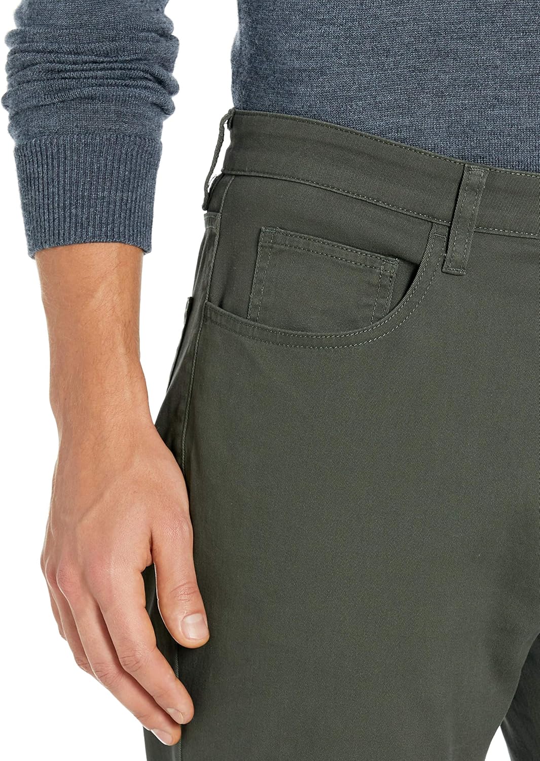 Amazon Essentials Men's Chinos, Athletic Fit, Work Pants, 5-Pocket, Comfort Stretch