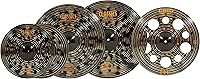 Vista 2 de Conjunto de platillos en caja con hihats de 15", choque de 20", choque-paseo de 22" más un choque de basura de 18" gratis – Classics Custom Dark