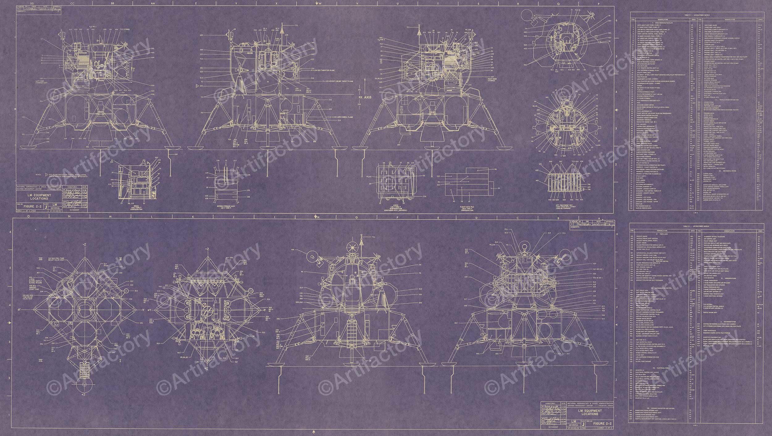 Artifactory Replicas Apollo LEM Component Layout Blueprint