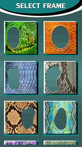 Molduras de fotos de pele de cobra