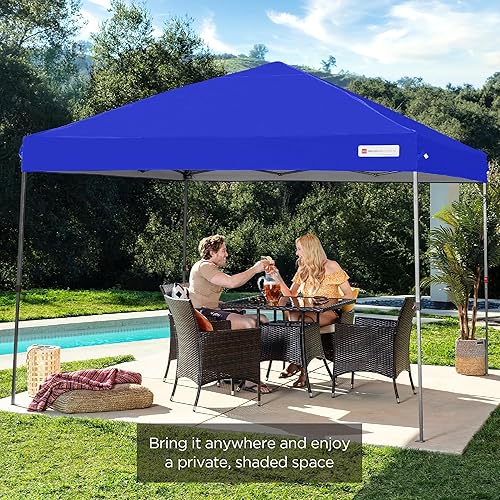 Miniatura 7 de Best Choice Products - Toldo desplegable de 10 x 10 pies, armable por 1 persona refugio portátil instantáneo con 1 botón de empuje, incluye una