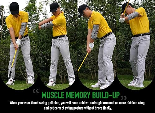 Miniatura 3 de GAIARENA G olf - Asesino de alas de pollo, ayuda de swing de brazo recto de golf para principiantes de golf, acumula memoria muscular y di adiós al
