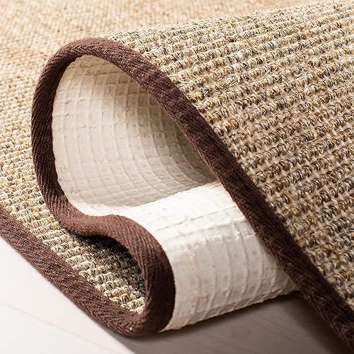 Miniatura 6 de Martha Stewart x SAFAVIEH - Colección de alfombras de área, 5 x 7 pies, marrón claro, sisal y yute, estilo granja, ideal para sala de estar,