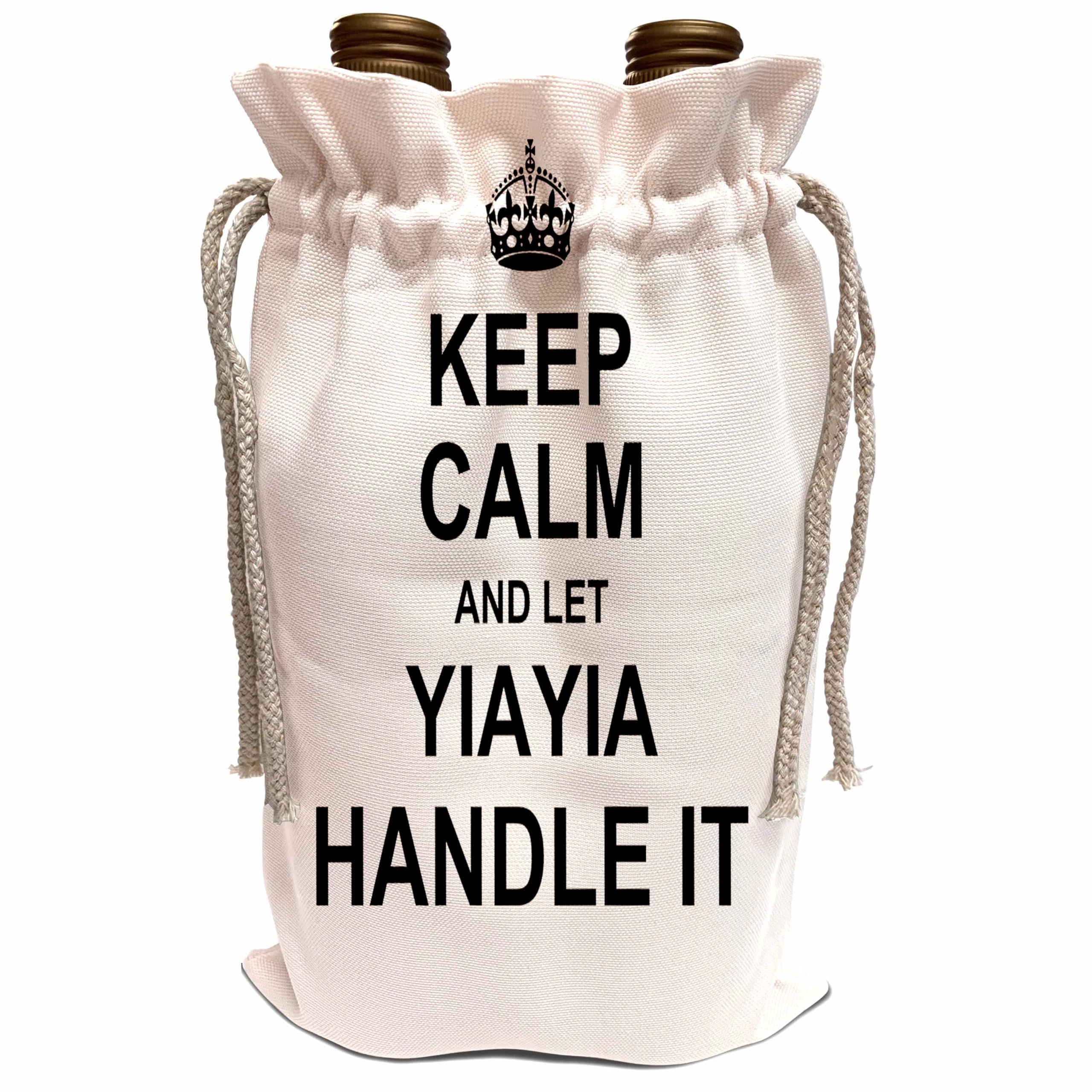 Bolsa de vino para abuela YiaYia, el regalo divertido ideal con frase original en tela 1