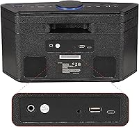 Vista 2 de Aiwa Altavoz inalámbrico - Libera un sonido potente y una conectividad versátil - Experimenta la libertad Bluetooth, radio FM, reloj, 20 W RMS