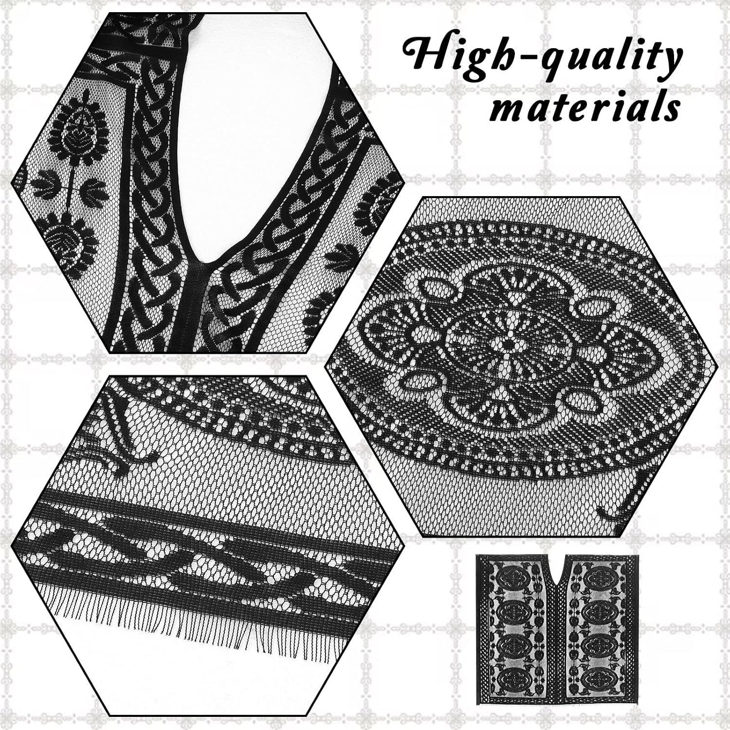 Womens Lace Bathing Suit Cover Up Elegant Lace Beach Dress Open Front Swimsuit Bathing Suit Cover Up Swimwear Loose Bikini Beach Kimono for Poolside Seaside Vacation Party