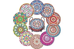 Billbotk Diamond Art Painting Coasters Kit: The Ultimate Creative Coaster Set