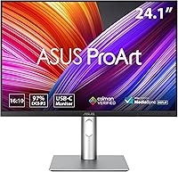 Vista 10 de ASUS ProArt Display PA247CV Monitor de 24 pulgadas - IPS, Full HD (1920 x 1080), 100% sRGB, 100% Rec. 709, precisión de color ΔE < 2, verificado por