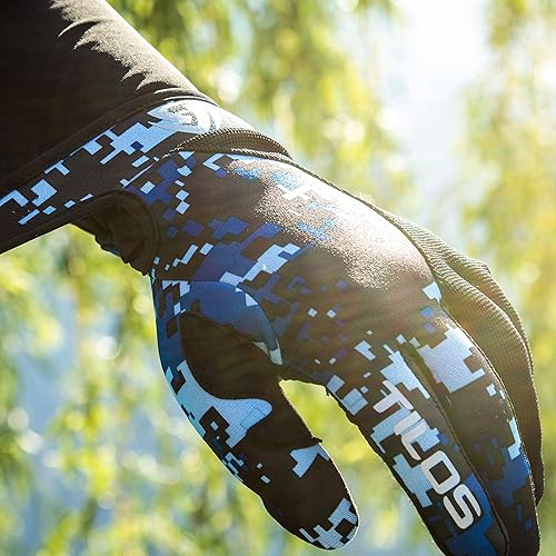 Miniatura 8 de Tilos Guantes de buceo tropicales de 0.059 in para hombres, mujeres, niños UPF50+ malla elástica con cuero Amara para remo, kayak, esquí acuático,