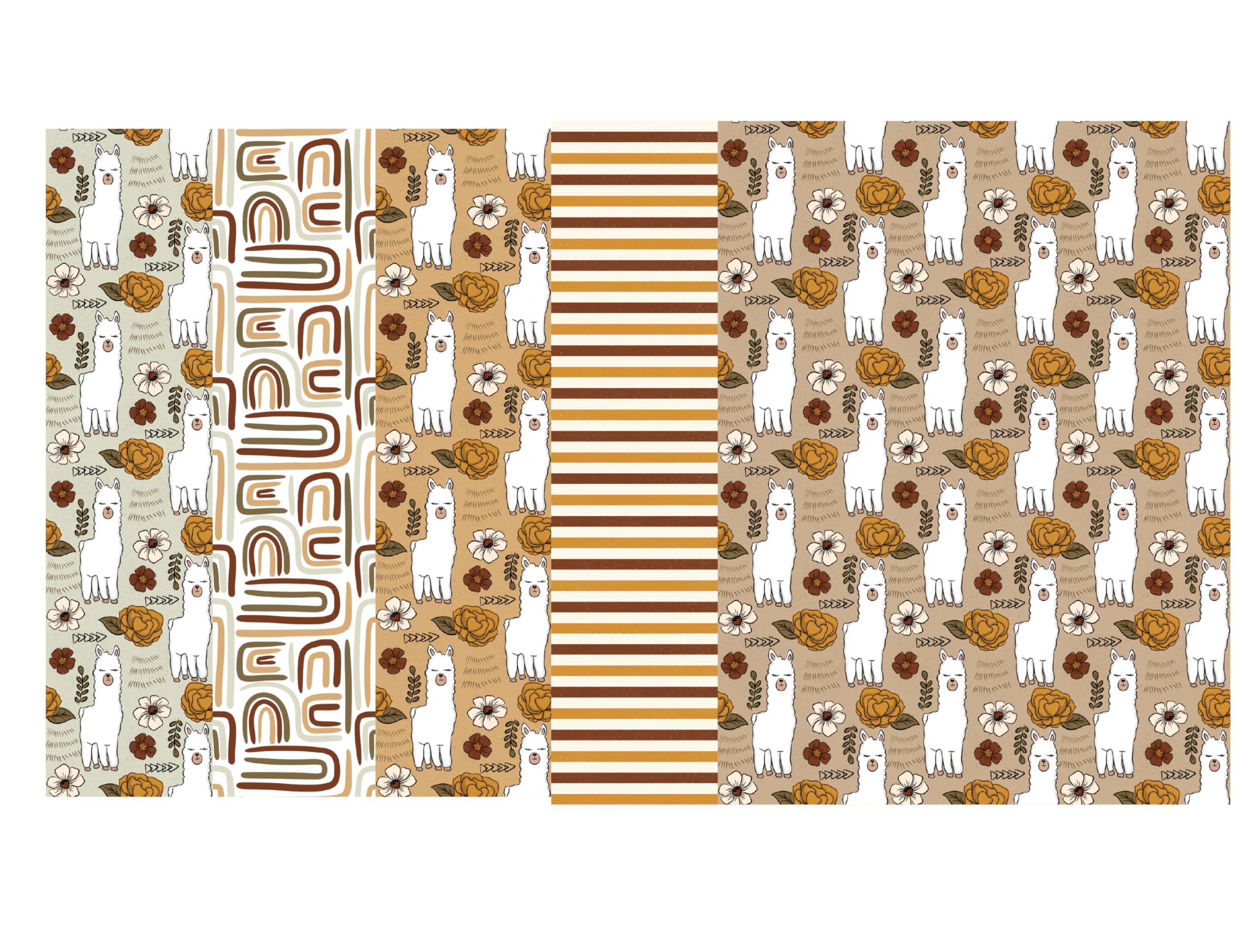 Glucomart Medical Tape for Nasogastric or Oxygen Tube (5 Count) – Maximum Strength Tube Tape, Waterproof & Hypoallergenic (Llama Variety Pack) (Tube Tape)