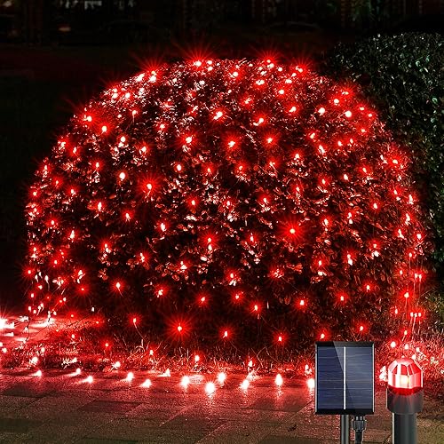 Miniatura 15 de WBao - Luces de Navidad al aire libre de 200 LED F8 con bombillas grandes, 8.4 pies x 5.2 pies, luces de arbustos de Navidad con 8 modos, Varios
