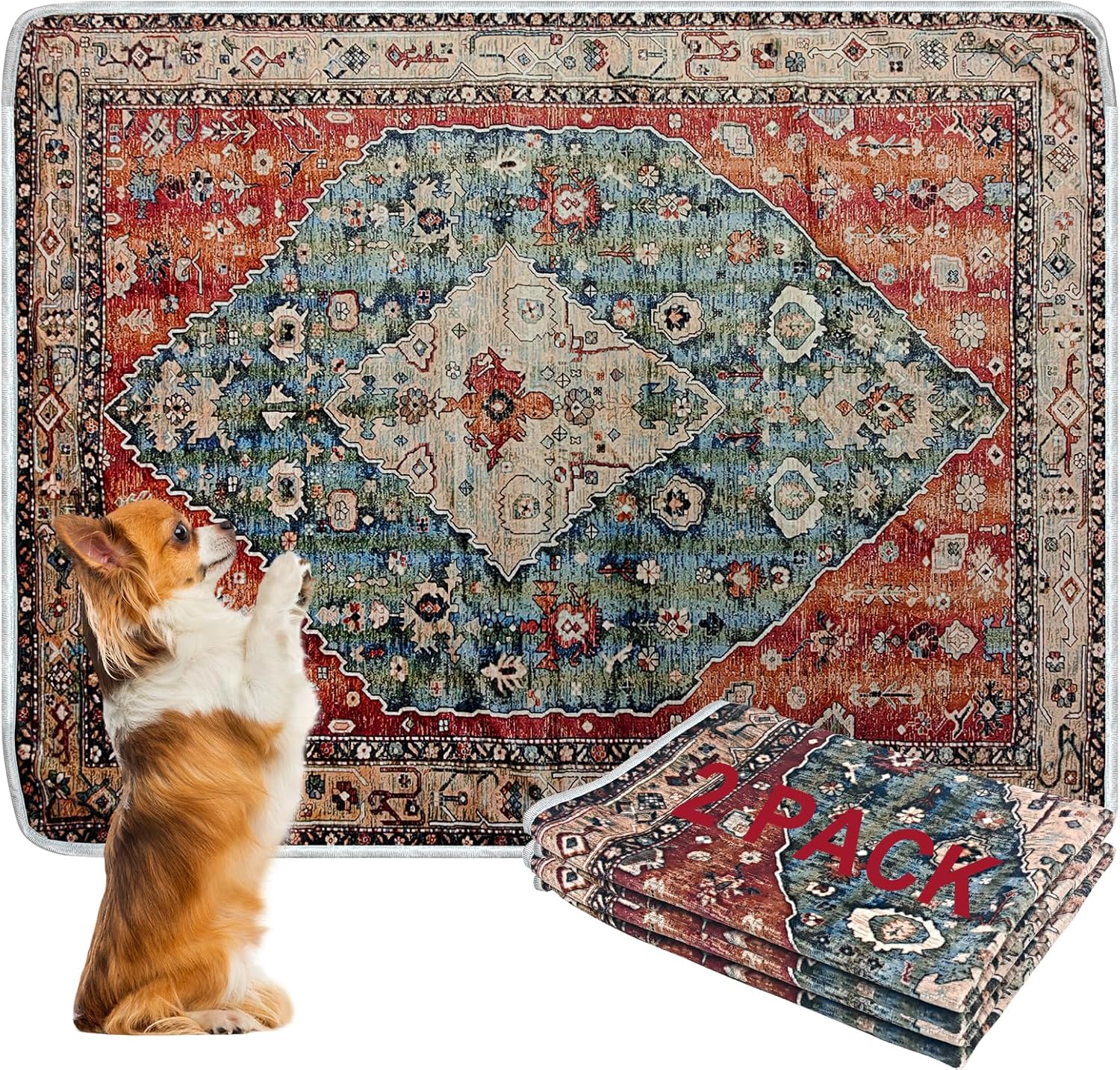 CODOHI Washable Pee Pads for Dogs, Dog Pee Proof Rug