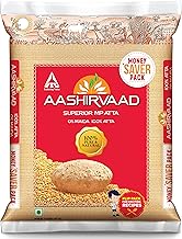 Aashirvaad Superior MP Atta, 100% Whole Wheat Flour, 0% Maida, 5kg/6kg (Weight may vary)