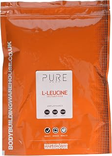Bodybuilding Warehouse, Pure Instantised Leucine Powder, Essential Branched Amino-Acid, Helps Muscle Growth (500g)
