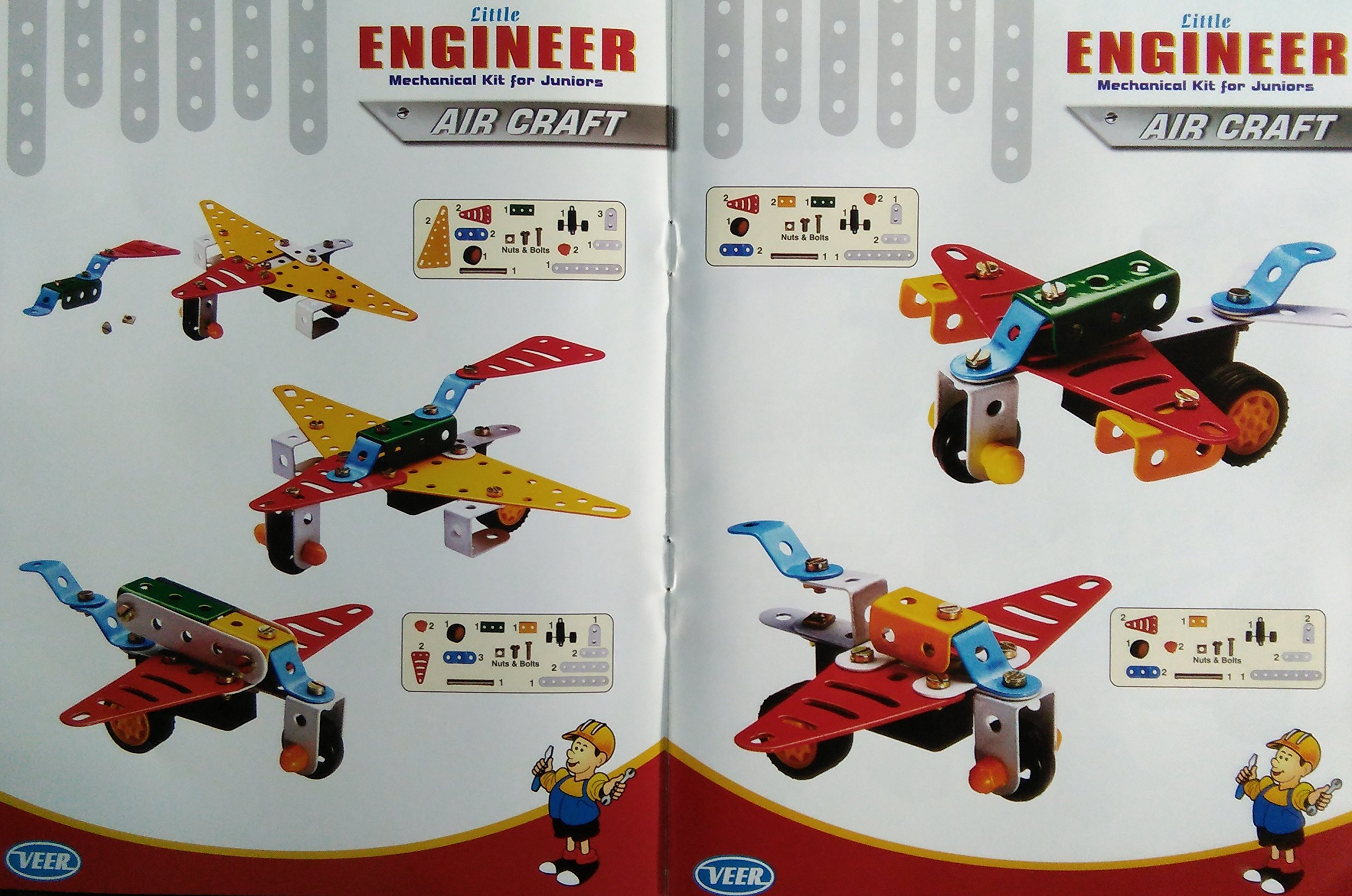 SARTHAM, Little Engineer - Mechanical Kit for Juniors - Aircraft, Age 8+, Multicolour - Image 7 thumbnail