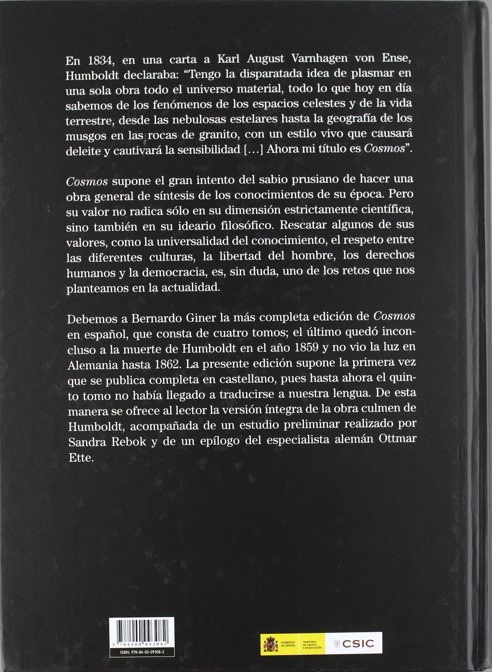 Cosmos: Ensayo de una descripción física del mundo (SIN COLECCION)