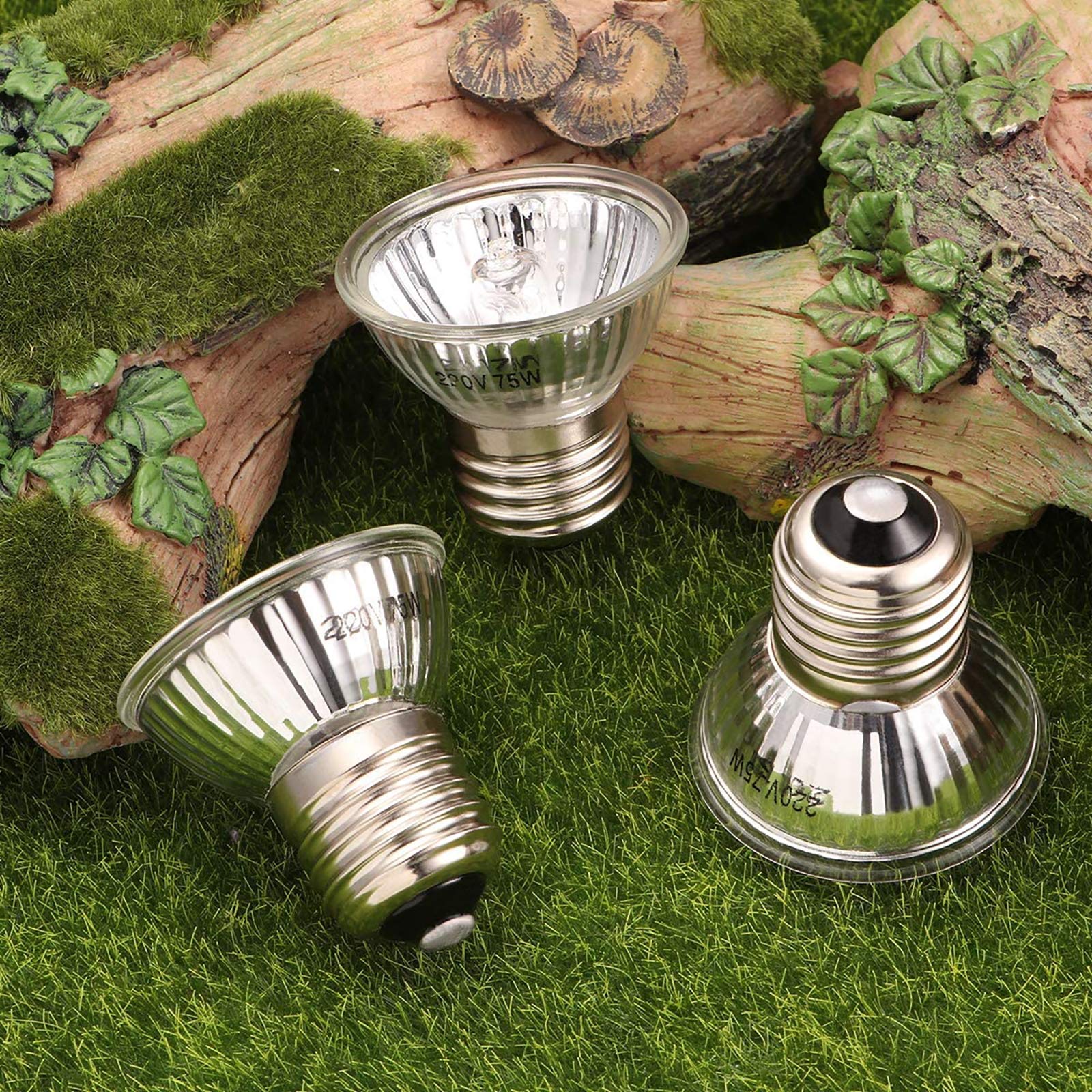 Lampe Tortue Lampe chauffante, 5 UVA UVB Lampe Tortue Terrestre Chauffante Reptiles et Amphibiens pour Aquarium Reptile lézard,75W