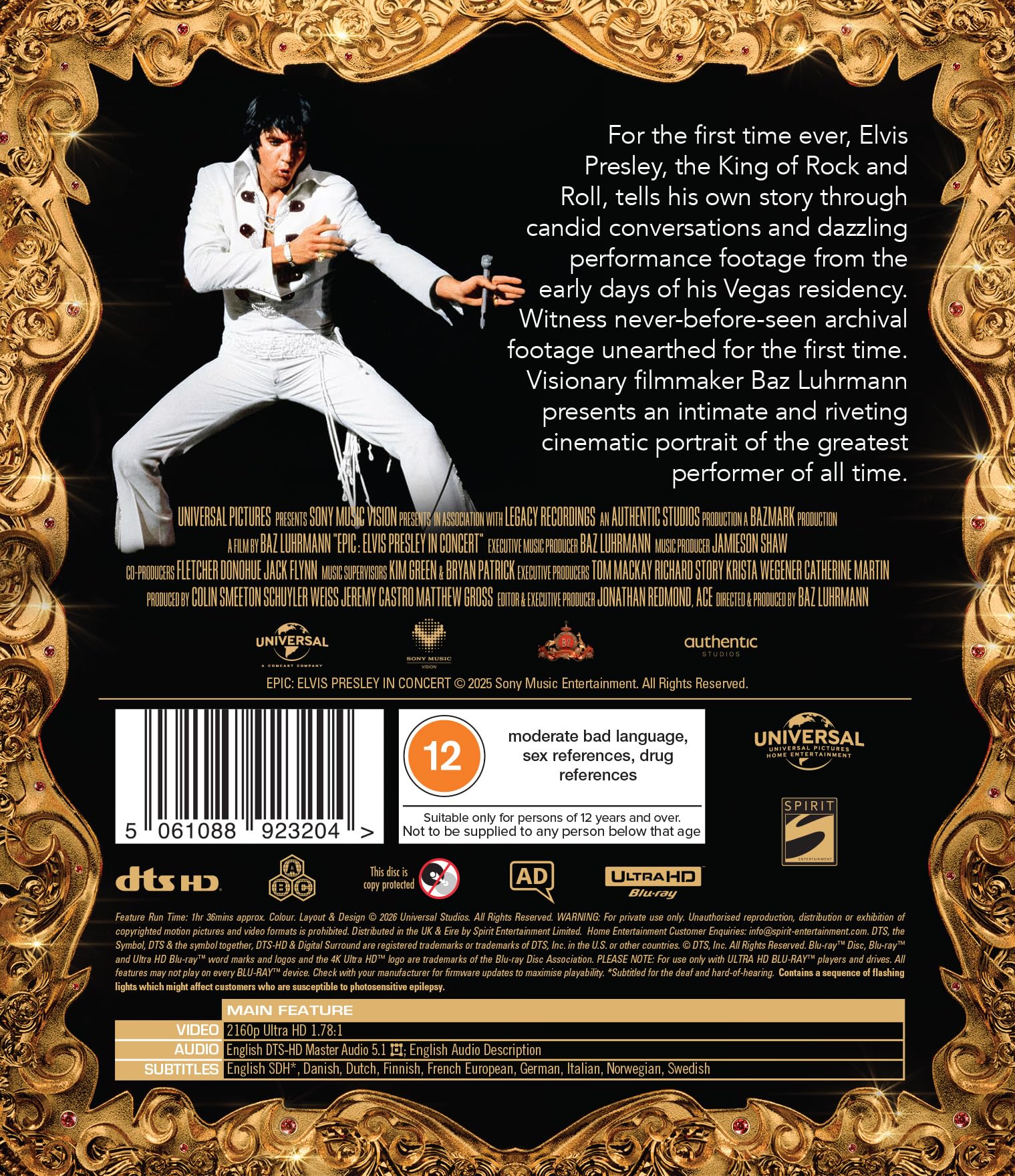 EPiC Elvis Presley in Concert [4K Ultra HD]