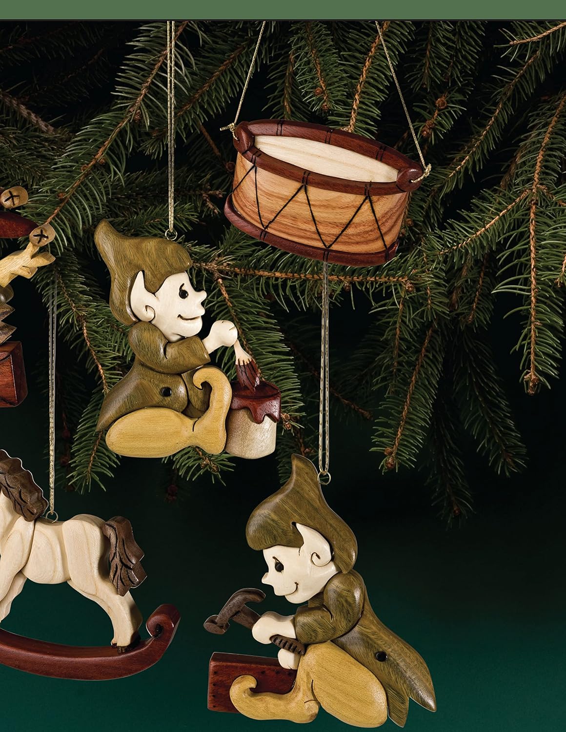 Big Book of Christmas Ornaments and Decorations: 37 Favorite Projects and Patterns (Fox Chapel Publishing) Scroll Saw Designs for Santas, Wreaths, 3D & More using Fretwork, Compound, Intarsia, & Inlay