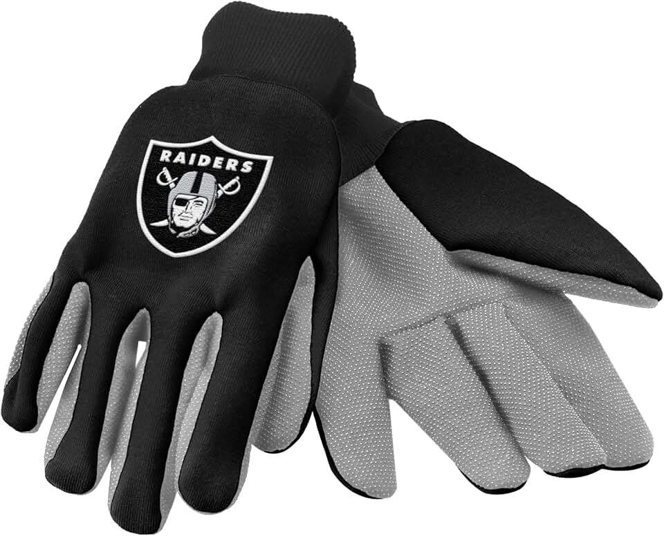 FOCO NFL Colored Palm Utility Work Gloves