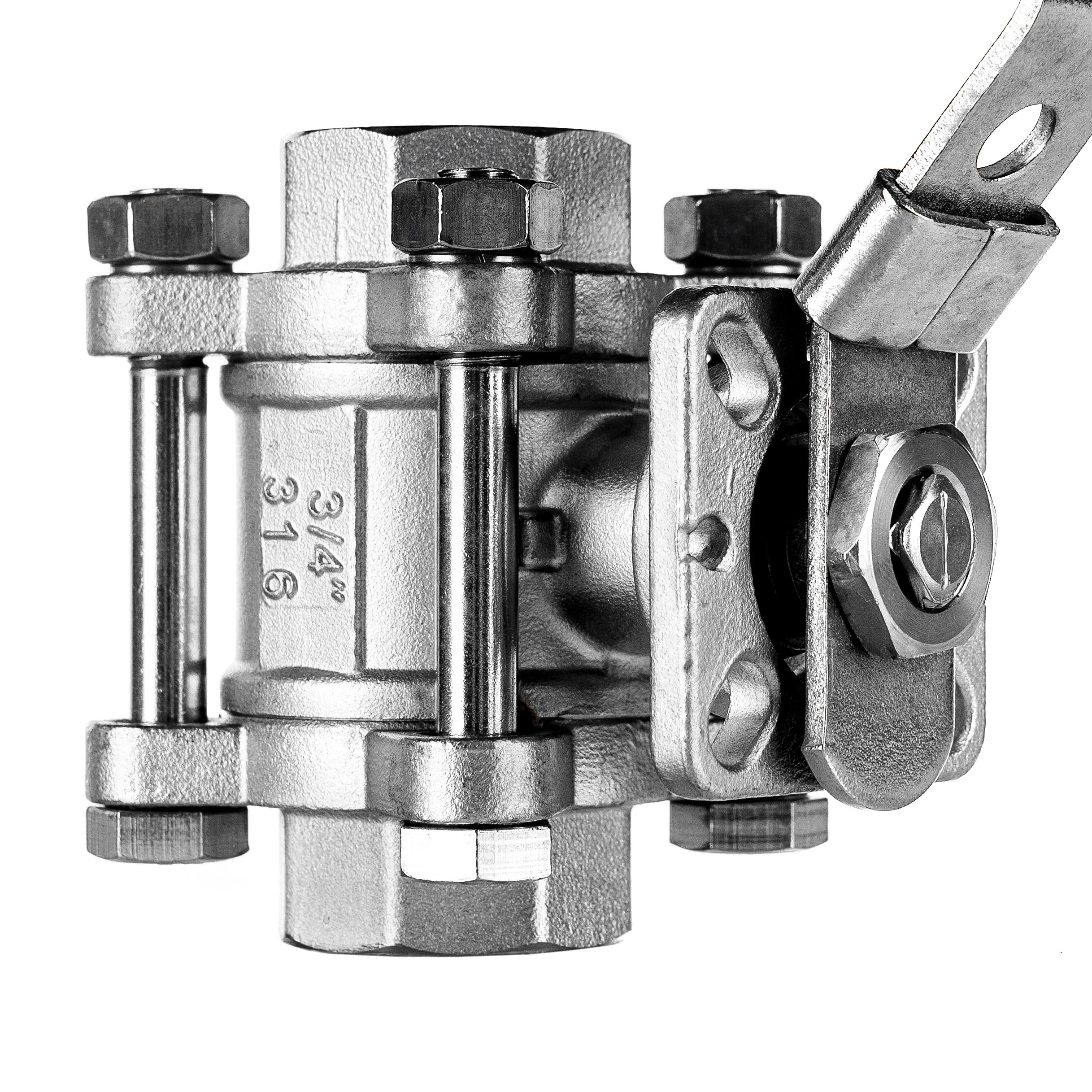 DN40 Kugelhahn Aus Edelstahl 304, 1 1/2 Zoll, Zweit Produktbild-Vorschau 4