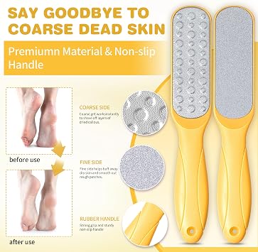 LUCOTIYA Vanilla chamomile Foot Soak Set , Set of 4 Pedicure Kit for Women | With Foot Soak Salts, File, Scrub & Urea Cream,Pedicure Supplies for Dry Cracked Feet for Women