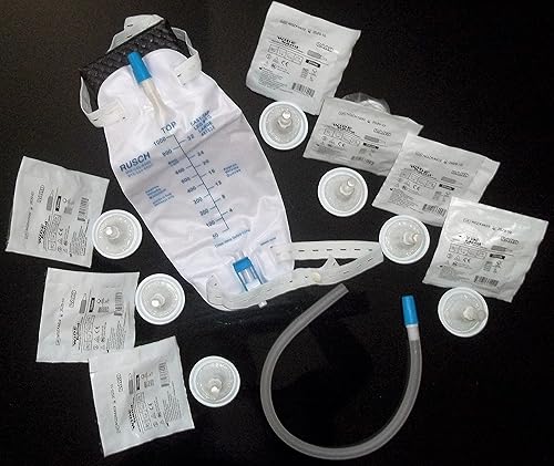 Kit completo para incontinencia urinaria de una semana 7 catéter de condón autosellado externo de 1260in intermedio bolsa de patas premium de 338fl