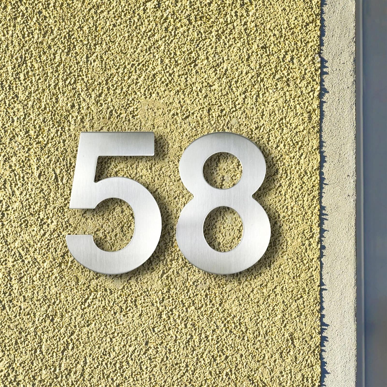 Numery domów ze stali nierdzewnej od 0 do 9