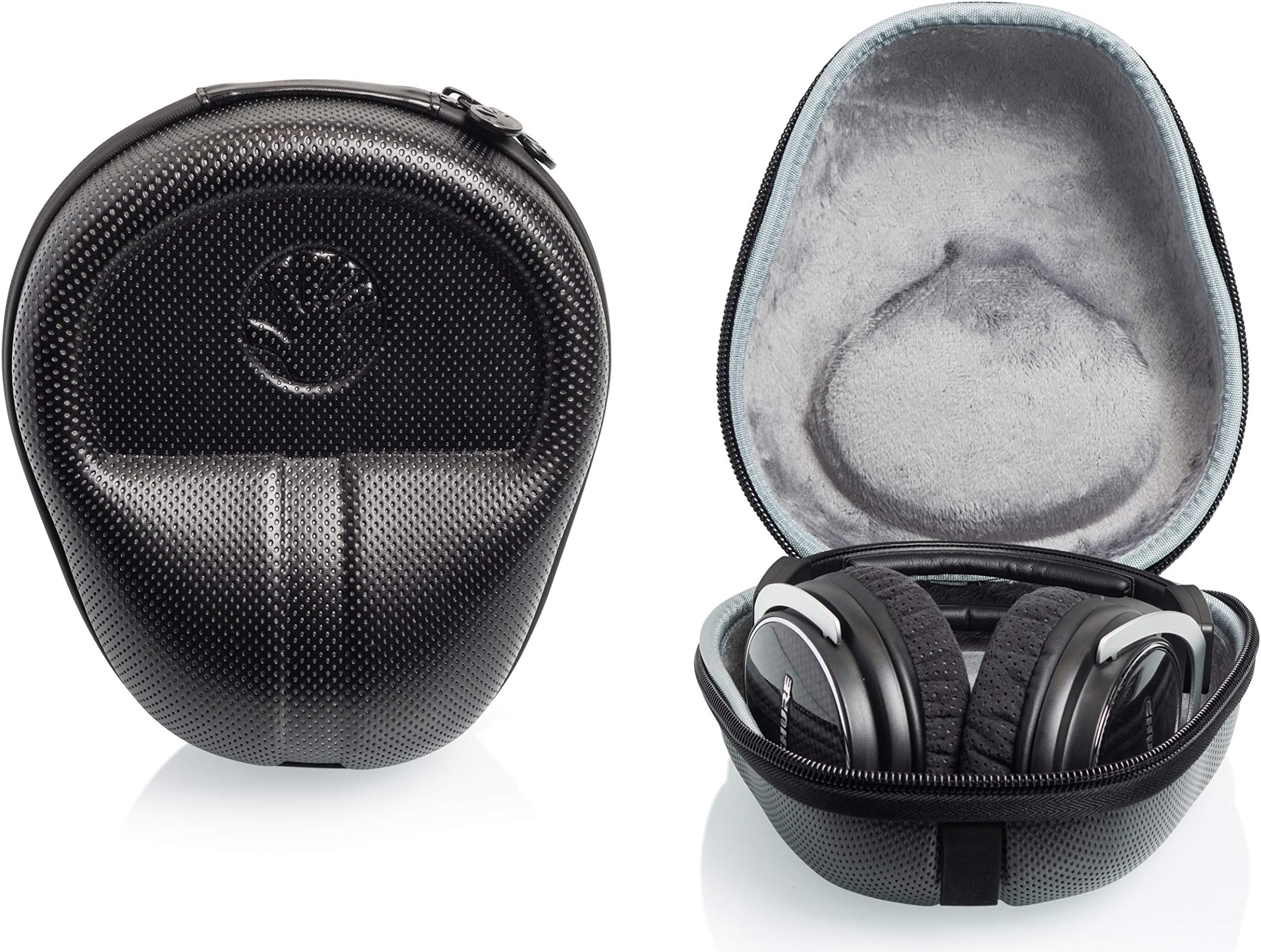 Slappa Full-Sized HardBody PRO Headphone Case for Audio Technica, Beats, Sony + many more; Black - Dimple (SL-HP-07)